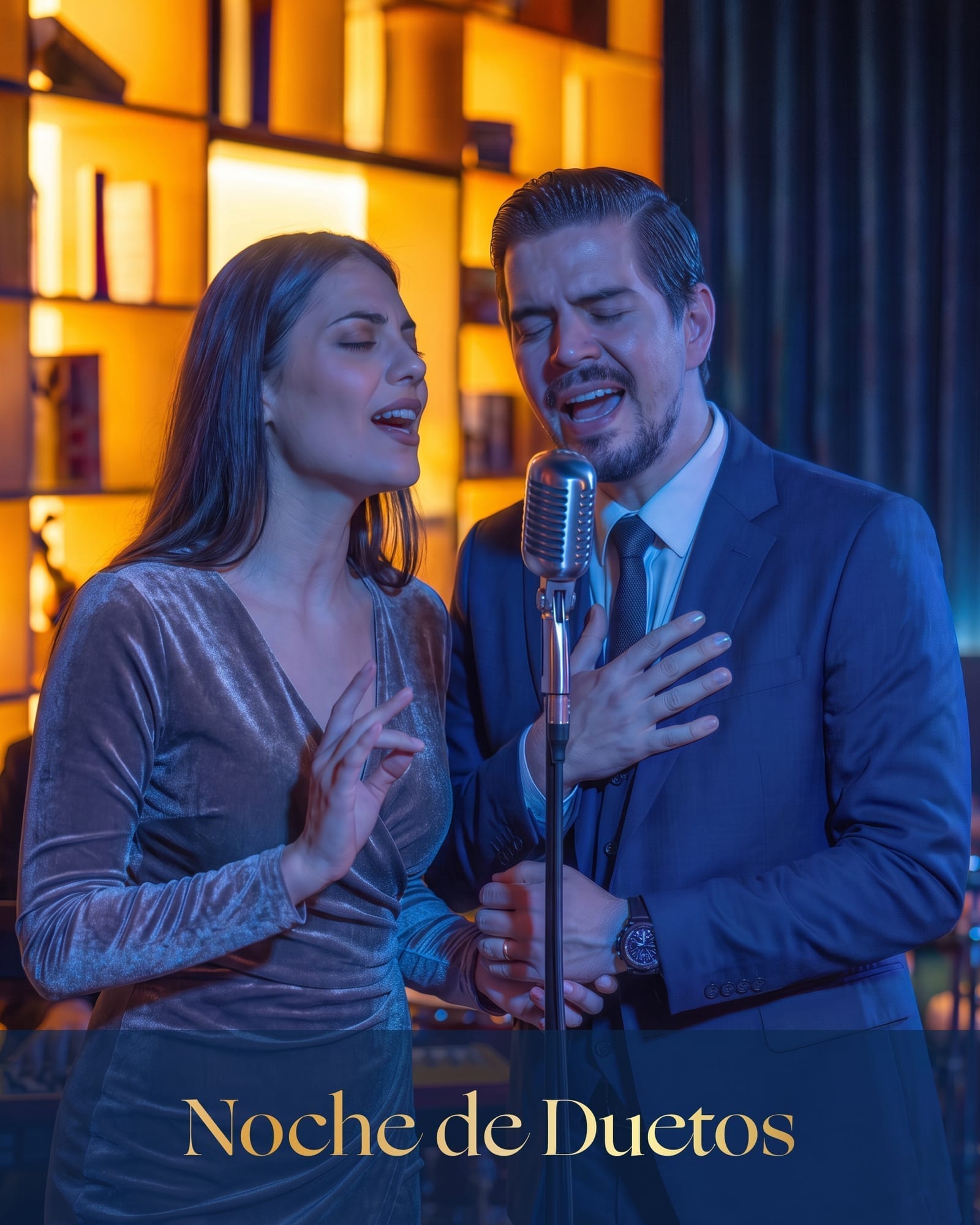 Dueto cantando en vivo — Noche de Duetos, New York Bistro Bogotá